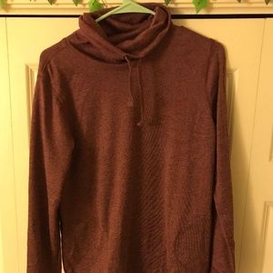 Dark Pink Turtleneck Pullover